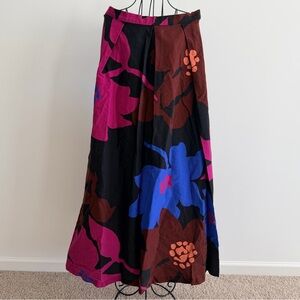 Eva Franco Colorful Floral Maxi Skirt